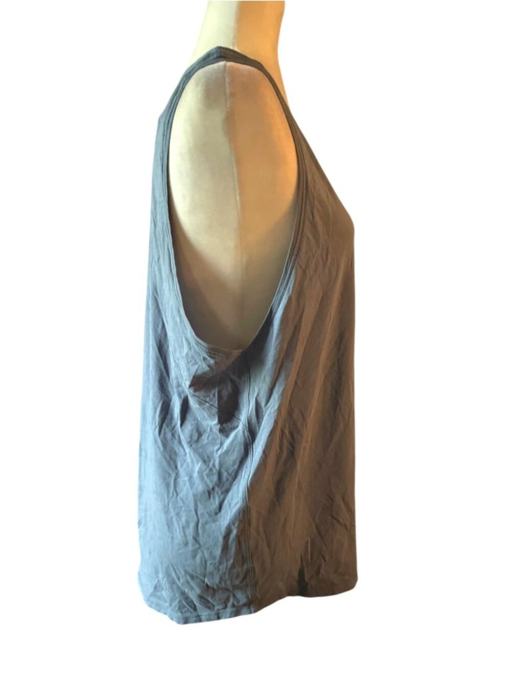 Lululemon Love Tank SZ 12 Grey Blue Tank Top Loose Fit - Picture 9 of 10
